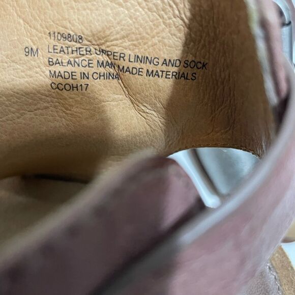 SOFFT Christine Platform Stacked Heel Leather Sandals Beta Gray Anthracite Sz 9 - Picture 10 of 14